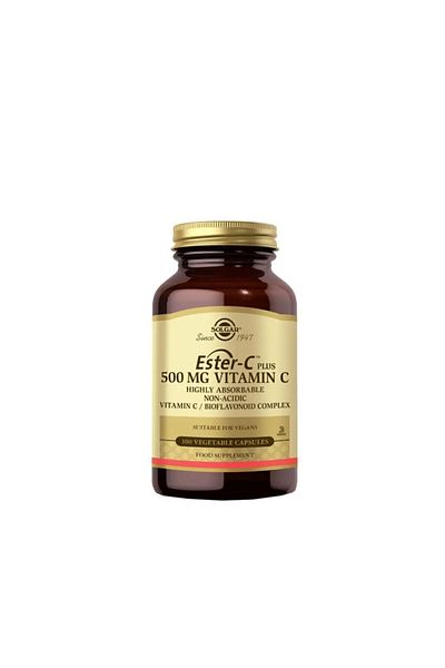 Solgar Ester-C Plus 500mg - 100 Herbal Vitamin C Capsules