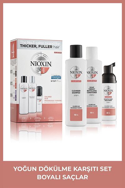 Nioxin Nıoxin 4 - Intensive Anti-Shedding Set - Dyed Hair 150 ml