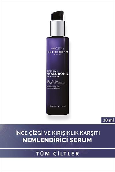 Institut Esthederm Intensives Hyaluron-Serum, feines Linien- und Anti-Falten-Feuchtigkeits-Gesichtspflegeserum, 30 ml