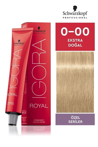 Igora Royal Özel Seriler 0-00 Ekstra Doğal Sarı Saç Boyası 60ml