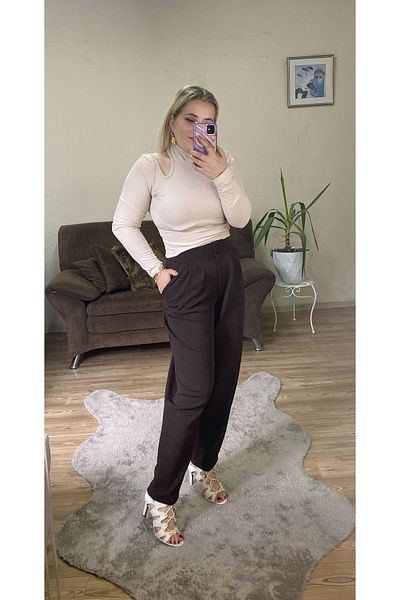 TUBA TOPTAŞ Crepe Carrown Pants