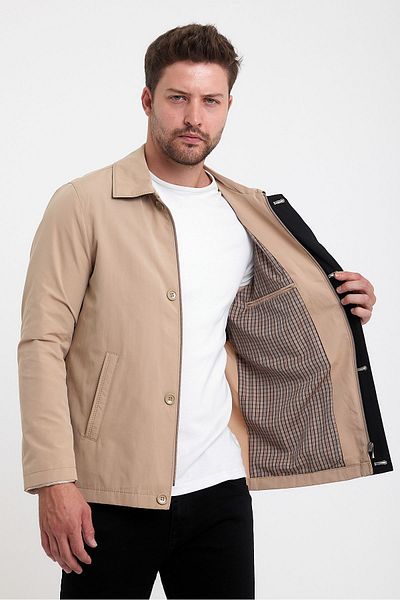 EnricoBASELLİ Cotton Safari Summer Spring Thin Beige Coat