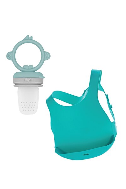 OiOi Püre - Aqua Green / Powder Grey & Mama Önlüğü