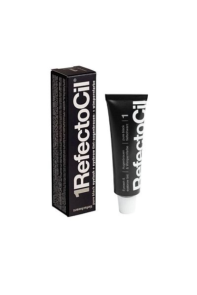 Refectocil Augenbrauen- und Wimpernfarbe 1 Schwarz Pure Black mit neuer Verpackung