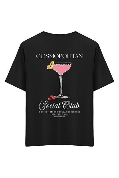 Mounte Bianca تي شيرت كوزموبوليت للجنسين - مقاس كبير