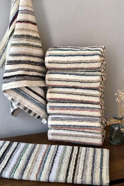 Denia Home Textile Σετ Πετσέτες Χεριών και Προσώπου των 6 Ανεμώνων