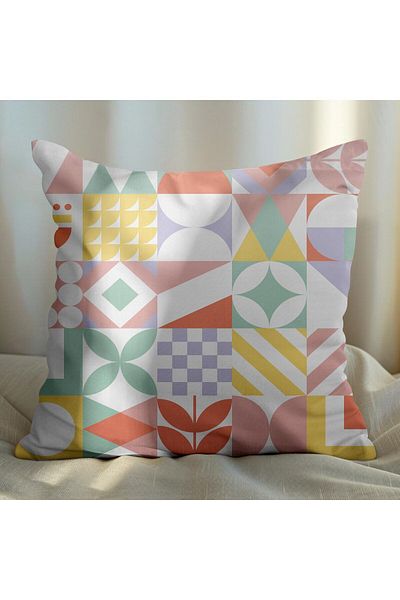 EJOYA Set de perne din 2 piese cu design modern - interior și pernă 45 cm 113569