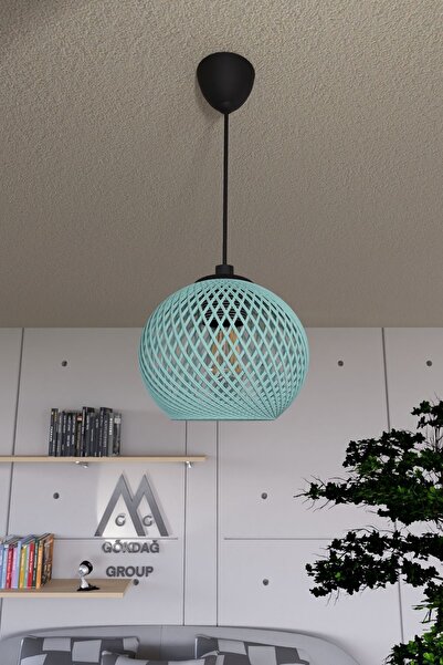 gökdağ group g g Balle Cam Göbeği Sarkıt Top Avize Siyah Kablo