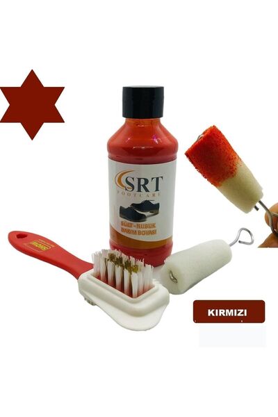 srtfootcare Süet Nubuk Ayakkabı Bakım Boyası 110 Gr Ve 4 Yönlü Temizleme Fırç...