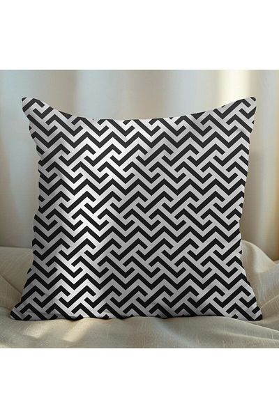 EJOYA 45cm Linear Design 4-piece Pillow and Throw Pillow Set - 113855