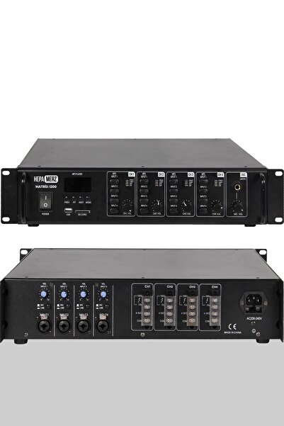 Midex Hepa Merz Matrix-1200 4 Bölgeli Matrix Mikser Anfi 4x300w 4 Bölgeye 4 A...