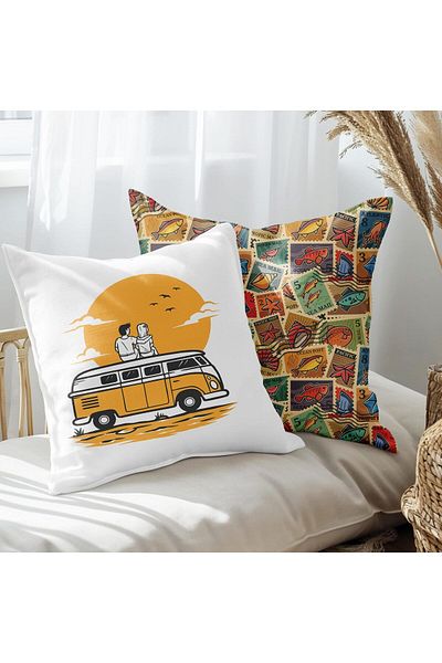 EJOYA Traveler 45cm Double Design Pillow Set - Inner and Throw Pillow Case 113497