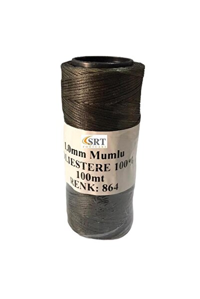 srtfootcare Deri El Dikişi Için Mumlu Iplik 1 Mm Haki Yeşil 864 100mt (LEATHERCRAFT, DERİ HOBİ)