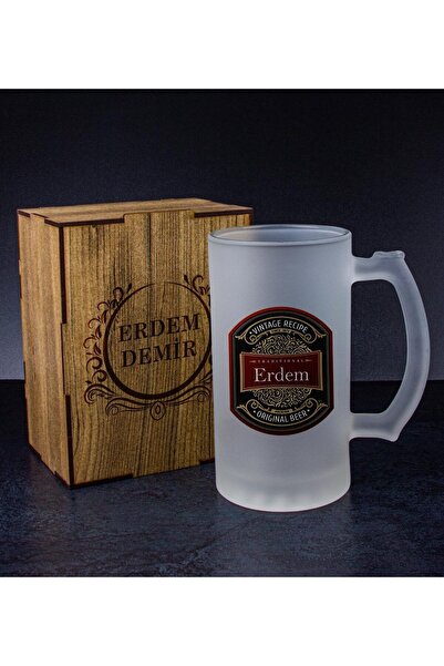 Genel Markalar Kişiye Özel Kutusunda Bira Bardağı Hediye Seti 108295