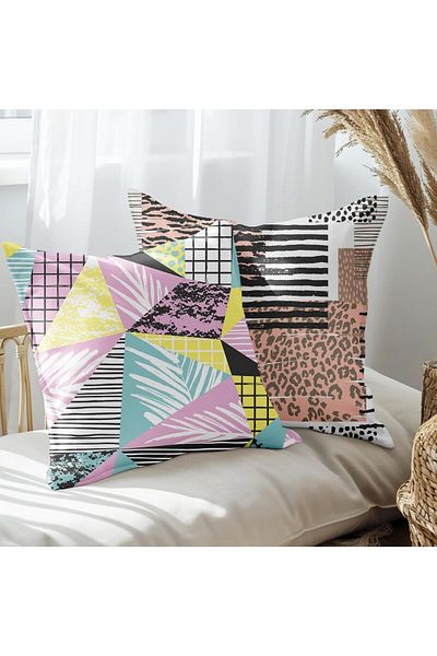 EJOYA Modern Designed 2-Piece Pillow and Throw Pillow Case 45cm