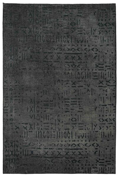 Lorente Home سجادة Moreno Anthracite Viscose - قاعدة مضادة للانزلاق وسجادة مطبخ قابلة للغسل 1321