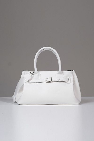 Çantacımstore White Kosta Leather Women's Shopper Bag