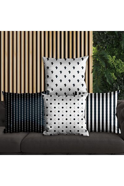 EJOYA 4-piece Cactus Designed Pillow Set - Inner and Throw Pillow 45cm 113638