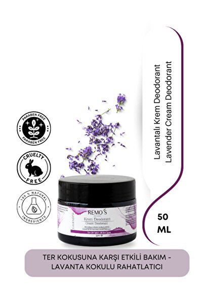 RemosNatural Krem Deodorant Lavantalı 50 Ml