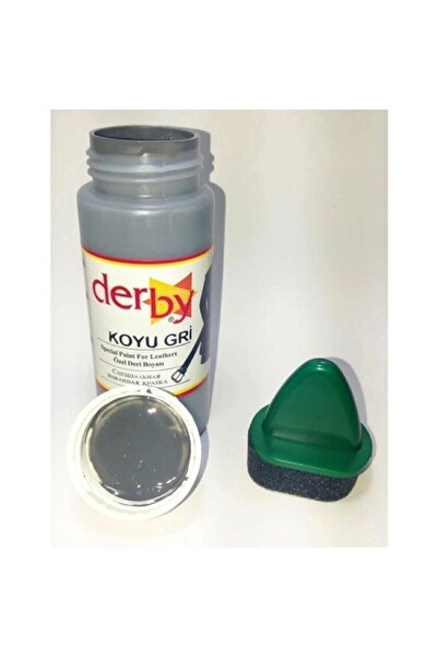 Derby Mont Direksiyon Koltuk Deri Boyası 100ml, K.gri
