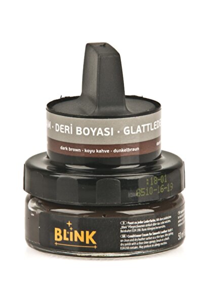 Blink by Ziya , Deri boyası BLINK , CAM kavanoz K.KAHVE