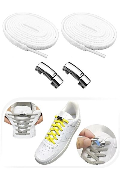 srtfootcare أربطة مسطحة مرنة مغلقة من النيكل المغناطيسي 100 سم 1 زوج