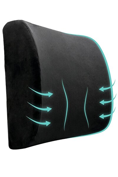 Ankaflex Ortopedik Ofis Sandalye Oto Araç Koltuk Bel Destek Yastığı Sırt Minderi