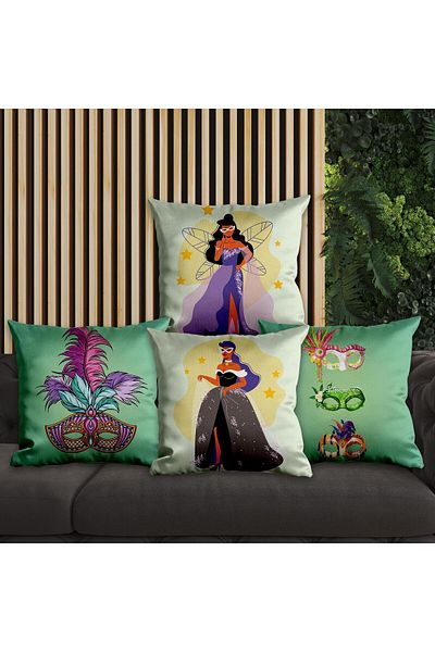 EJOYA Modern 4-piece Pillow and Throw Pillow Set - 45cm 113667