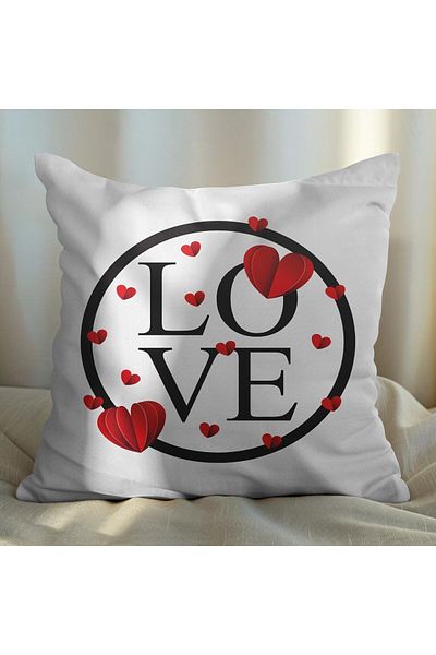 EJOYA Love Themed 2-piece Pillow Set - 45cm, Inner and Throw Pillow Case 113460