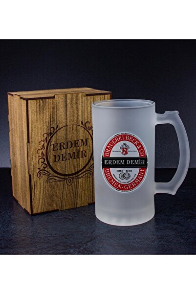 EJOYA Kişiye Özel Kutusunda Bira Bardağı Hediye Seti 108324