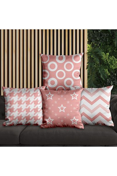 EJOYA Modern Design 4 Pillow and Throw Pillow Set - 45cm 113659