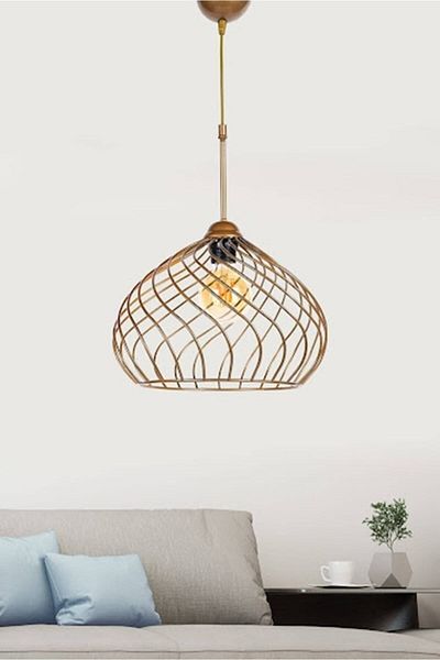 DEDE Single Spiral Pendant Lamp Chandelier Antique Decorative Lighting