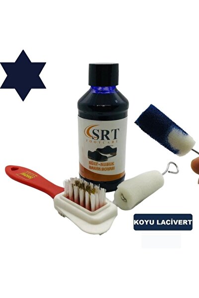 srtfootcare Süet Nubuk Ayakkabı Bakım Boyası 110 Gr Ve 4 Yönlü Temizleme Fırç...
