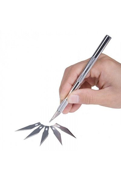 Dopar Cretoire Knife Leather Hand Tools with 5 Spare Blades
