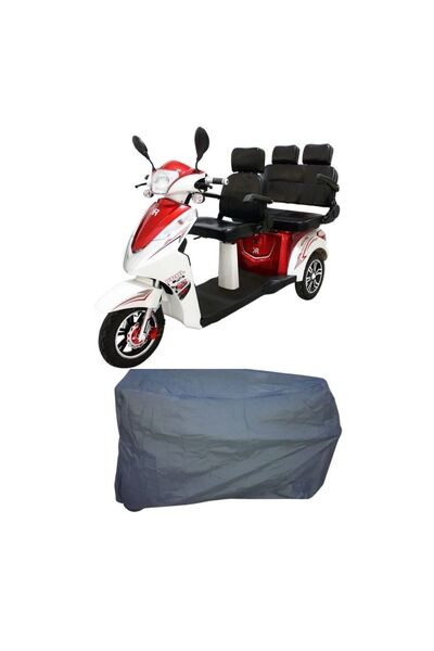 MaxDurable Kral Kr 12 Vesta 5000 3 Tekerlekli 3 Kişilik Elektrikli Motosiklet Motor Koruma Brandası