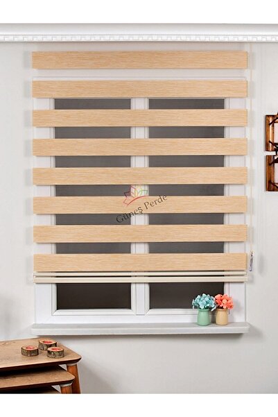 NetworkAvm Ithal Bambu Sütlü Kahve R-06 Stor Zebra Perde