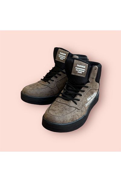 FASHION Ανδρικά καφέ αδιάβροχα αθλητικά μποτάκια μόδας