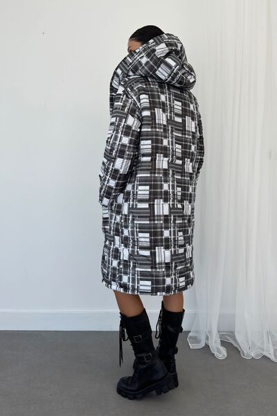 Weyeze Оверсайз двосторонній пуховик з капюшоном AD-K50458LNW