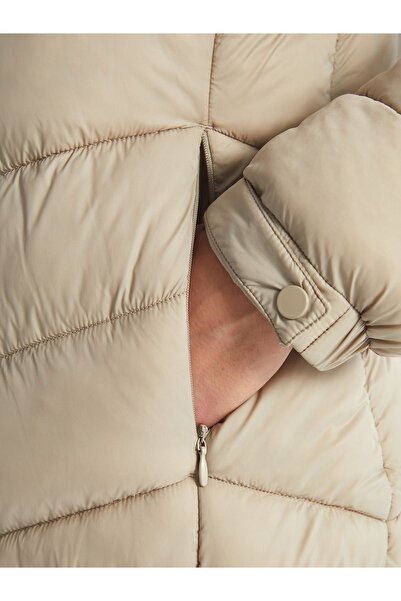 LC Waikiki Γυναικείο ίσιο παλτό με κουκούλα