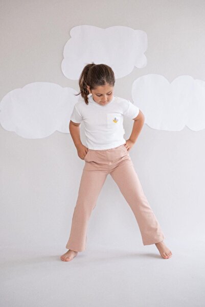 C&City Girl's Flare Leg Sweatpants 761 Milk Brown