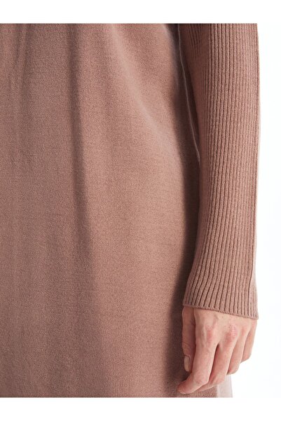 LC Waikiki Half Turtleneck Plain Long Sleeve Women's Knitwear Tunic