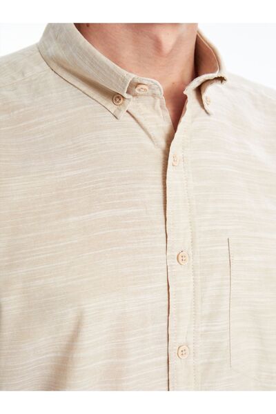 LC Waikiki Férfi poplin ing - normál szabású, rövid ujjú