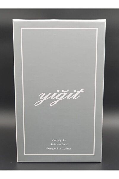 Yiğit Elite 30 Pieces Colorful 18/10 Stainless Steel Fork Spoon Set