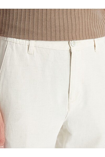 LC Waikiki Standardní pánské šortky ze směsi lnu