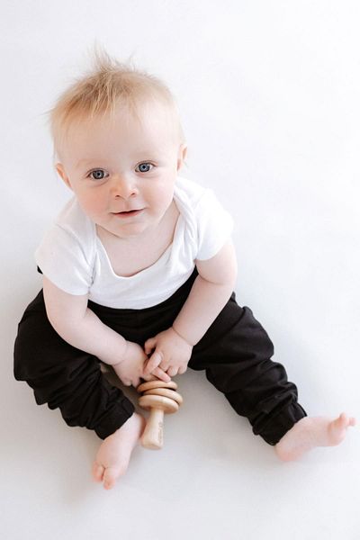 C&City Boy's Elastic Leg Sweatpants 763 Black