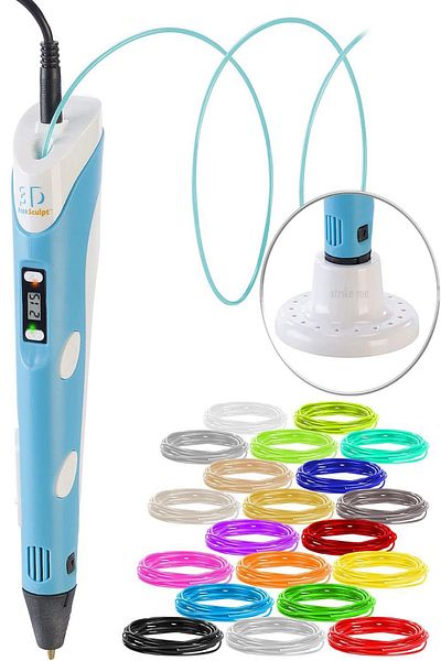 XTRIKE ME 3d Pen - Three Dimensional Printer Pen Printer 3 Color Filament