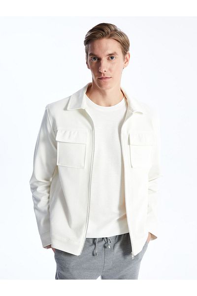 LC Waikiki Slim-Fit-Hemdkragenmantel für Herren
