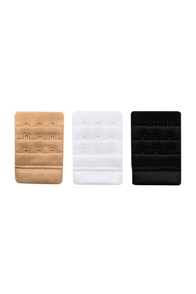 Orkide Sutien alb pentru femei, prelungitor pentru spate, 3 piese