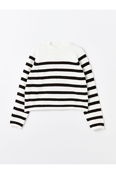 LC Waikiki Striped Crew Neck Long Sleeve Women's Knitwear Sweater
