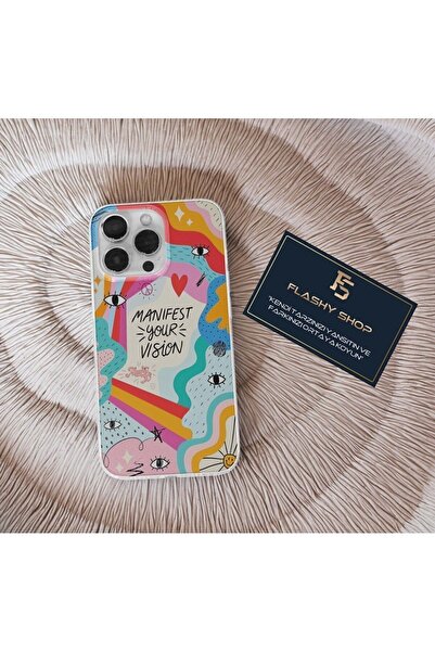 Flashy Shop Xiaomi Mi 11 Lite Uyumlu Manifest Your Vision Tasarımlı Şeffaf Kılıf